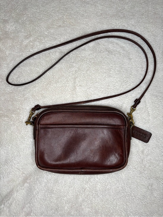 Coach Handbags - Vintage Coach Mahogany Leather Carnival Bag 9925 Crossbody Made In USA RARE